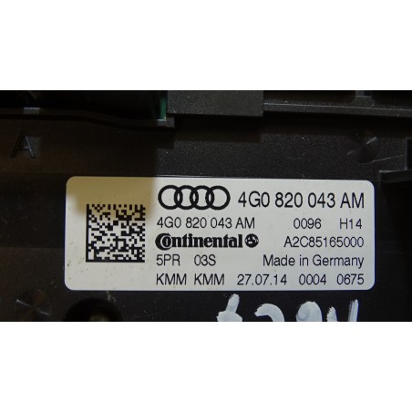 PANEL STEROWANIA NAWIEWU KLIMATYZACJI AUDI A6 C7  4G0820043AM