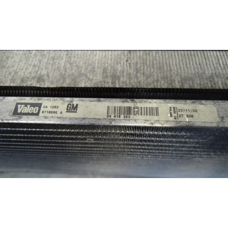 CHŁODNICA WODY KLIMATYZACJI INTERCOOLER OPEL VECTRA-C 2.2