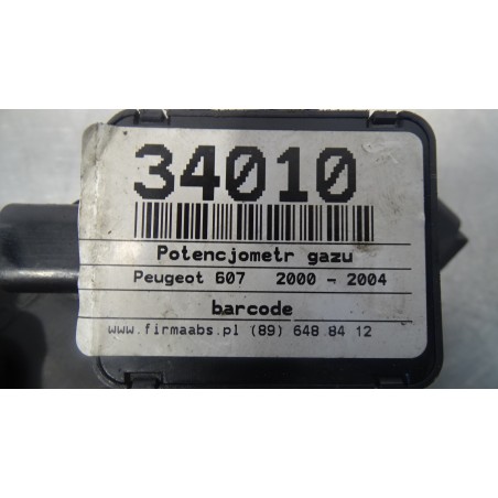 POTENCJOMETR GAZU PEUGEOT 607 2.2 34010 896488412