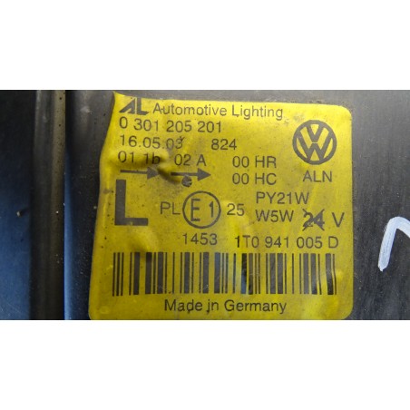 LAMPA LEWA PRZEDNIA VOLKSWAGEN TOURAN 1.9TDI 0301205524 1T0941005D