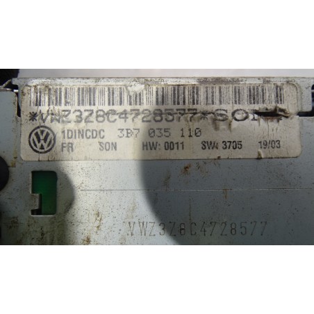 ZMIENIARKA CD VOLKSWAGEN PASSAT B5 FL 1.9 TDI 3B7035110