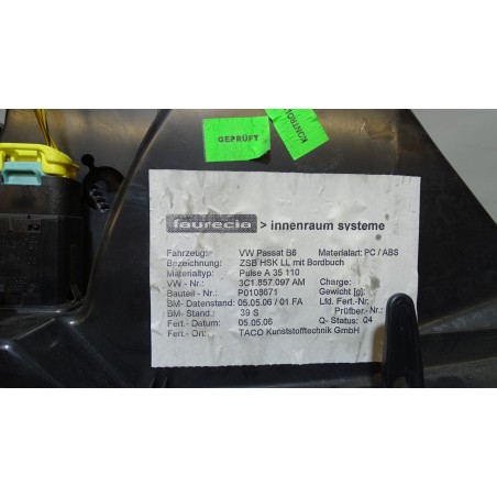 SCHOWEK PASAŻERA VOLKSWAGEN PASSAT B6 2.0TDI 3C1857097AM
