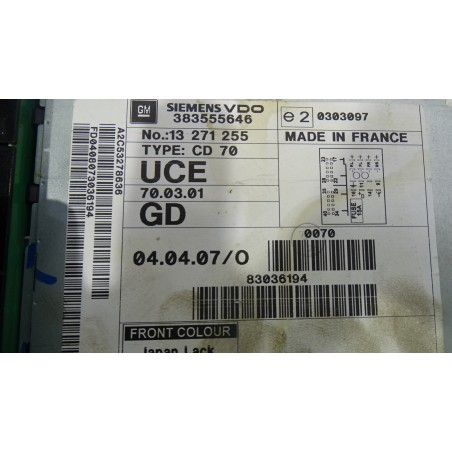 RADIO Z NAWIGACJĄ CD70 NAVI OPEL ZAFIRA B 1.7 CDTI