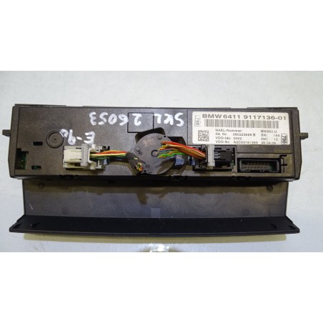 PANEL STEROWANIA NAWIEWU KLIMATYZACJI BMW E90 318I 2.0 9117136
