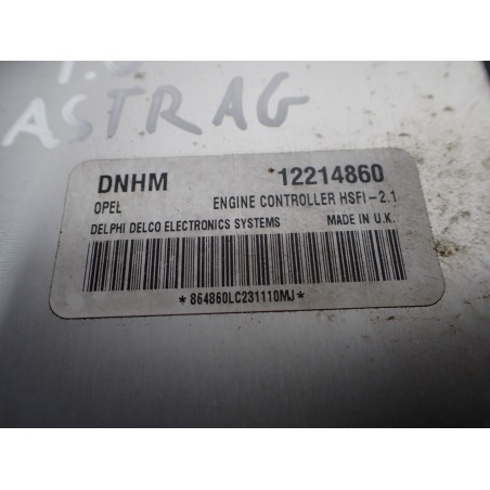 KOMPUTER SILNIKA OPEL ASTRA G 1.6 12214860