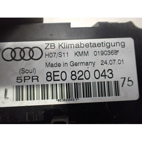 PANEL STEROWANIA NAWIEWU KLIMATYZACJI AUDI A4 B6 1.9 8E0820043