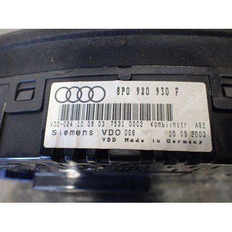 LICZNIK AUDI A3 8P 2.0TDI 8P0920930F