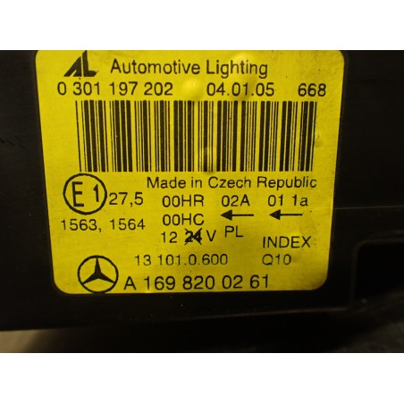 LAMPA PRAWA PRZEDNIA MERCEDES-BENZ W169 A150 1.5 
