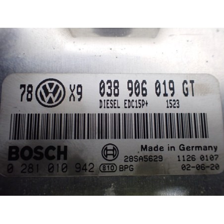 KOMPUTER SILNIKA VOLKSWAGEN PASSAT B5 FL 1.9TDI 038906019GT