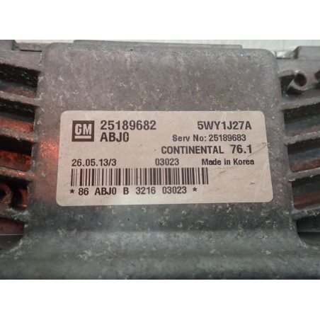 KOMPUTER SILNIKA CHEVROLET CRUZE I LIFT 25189682  5WY1J27A  25189683