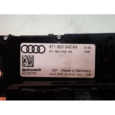 PANEL STEROWANIA NAWIEWU KLIMATYZACJI AUDI A4 B8 8T1820043AA