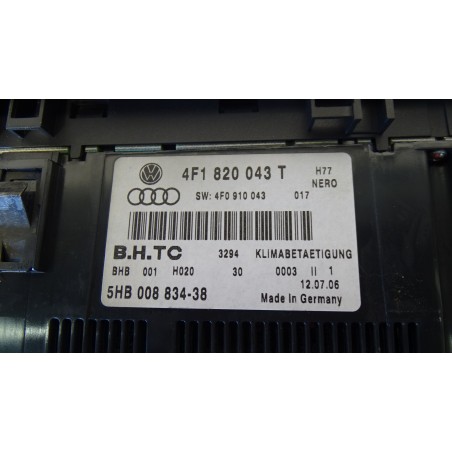 PANEL STEROWANIA NAWIEWU KLIMATYZACJI AUDI A6 C6 2.7TDI 4F1820043T