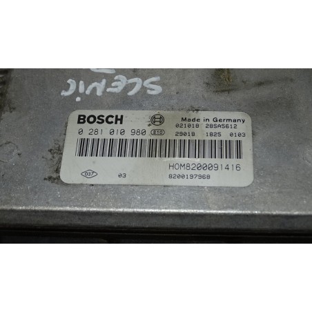 KOMPUTER SILNIKA RENAULT SCENIC RX4 1.9DCI 0281010980 8200197968