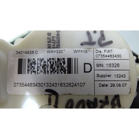 PAS PRAWY TYLNY BEZPIECZEŃSTWA FIAT BRAVO II 1.9JTD 07354463430