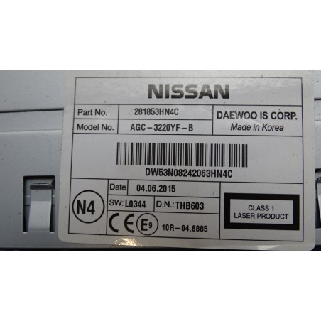 RADIO NISSAN MICRA K13 281853HN4C